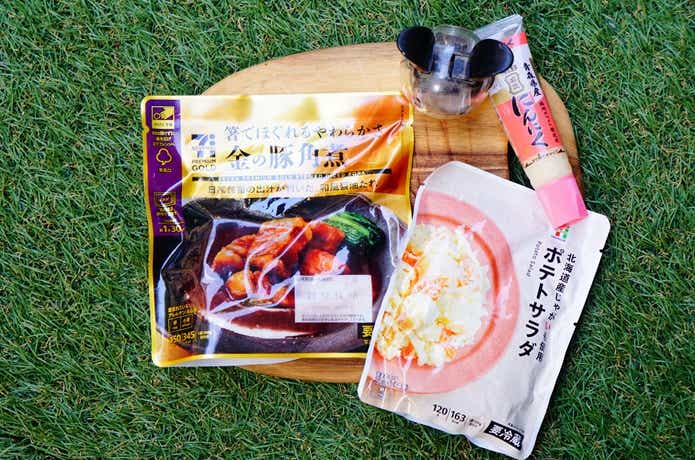 金の豚角煮入りポテサラの材料