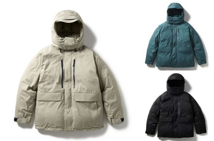 スノーピーク　「Wool Jacquard（ウールジャガード）」「GORE-TEX Weatherproof Down（ゴアテックス ウェザープルーフダウン）」