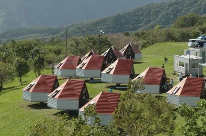 北斗市きじひき高原キャンプ場のバンガロー