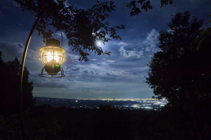 くりの木キャンプ場の夜景
