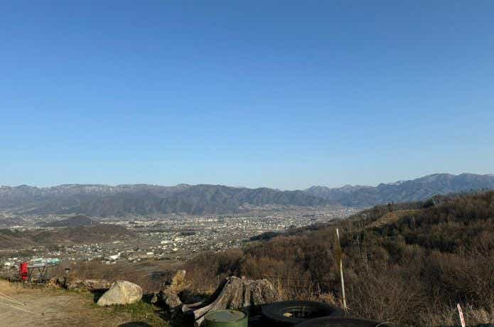 パインウッドオートキャンプ場から見える景色