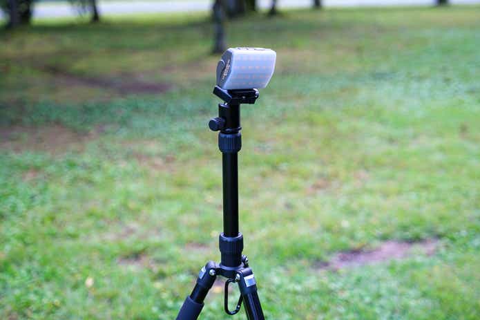 スリムライトミニを三脚につける