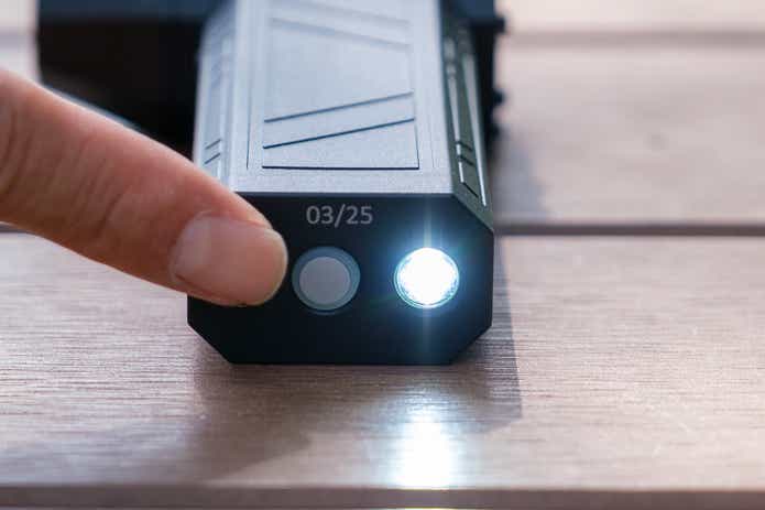 ブロワー疾風のライト点灯