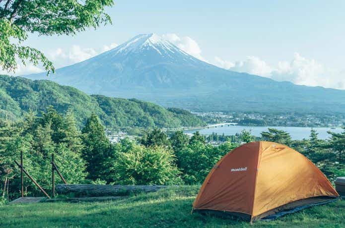 Retreat camp まほろばから見える富士山