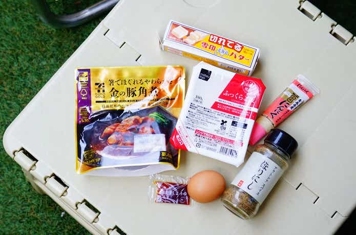 金の豚角煮ガリバタ飯の材料