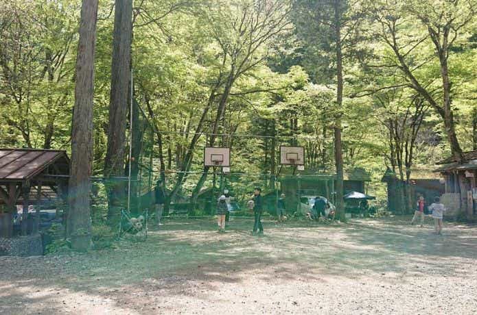 秩父彩の国キャンプ村でバスケ