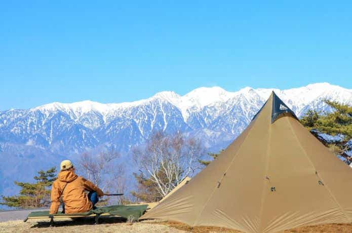 陣馬形キャンプ場でキャンプ