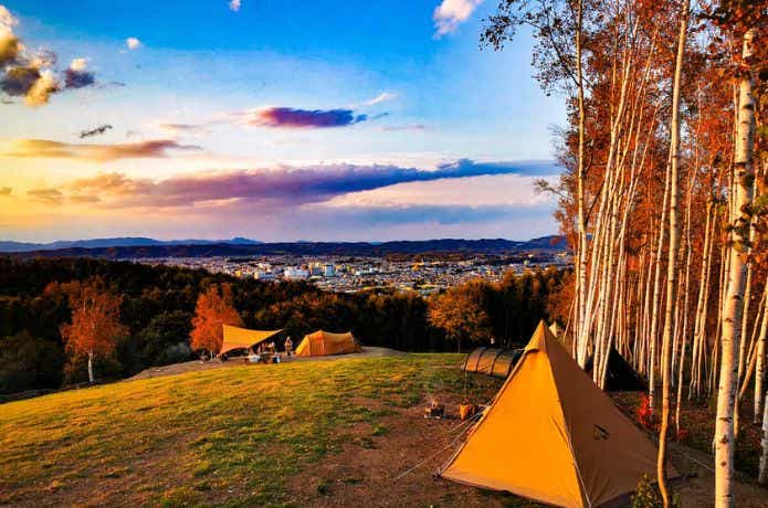 北見サウスヒルズの夕日
