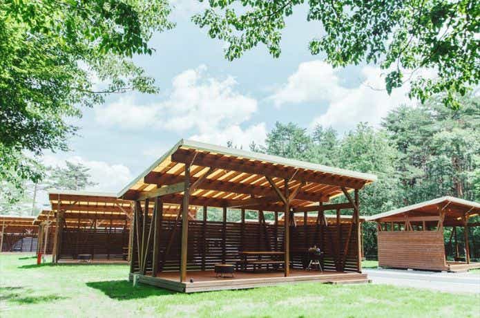 PICAフジヤマの屋根付きバーベキュー場