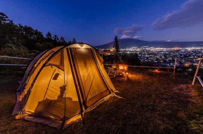 夜の桂の森CAMPERS FIELD