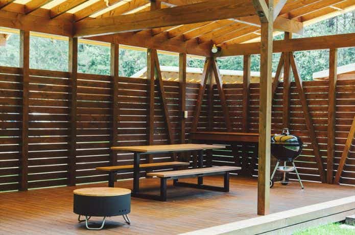 屋根ありのサイト