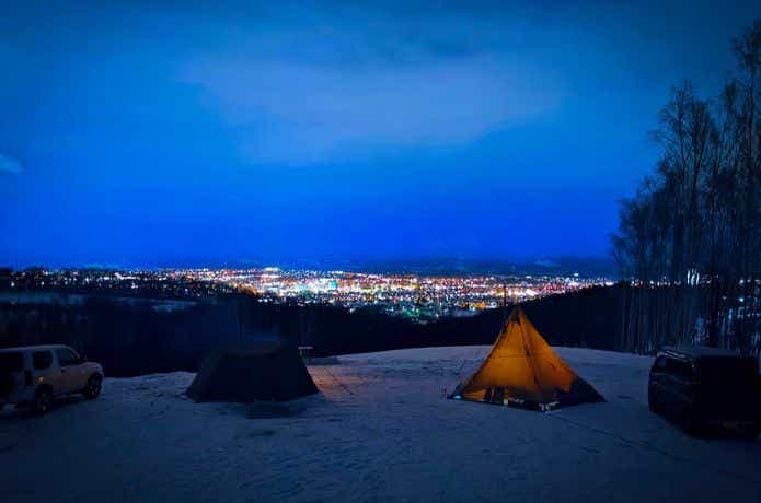 北見サウスヒルズの夜景