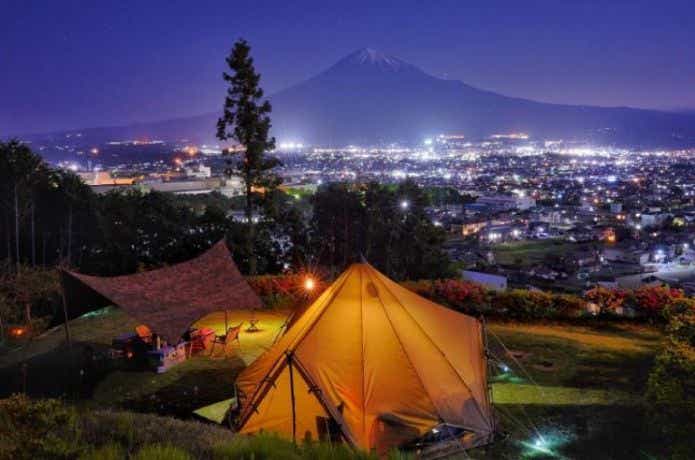 夜景が綺麗なキャンプ場