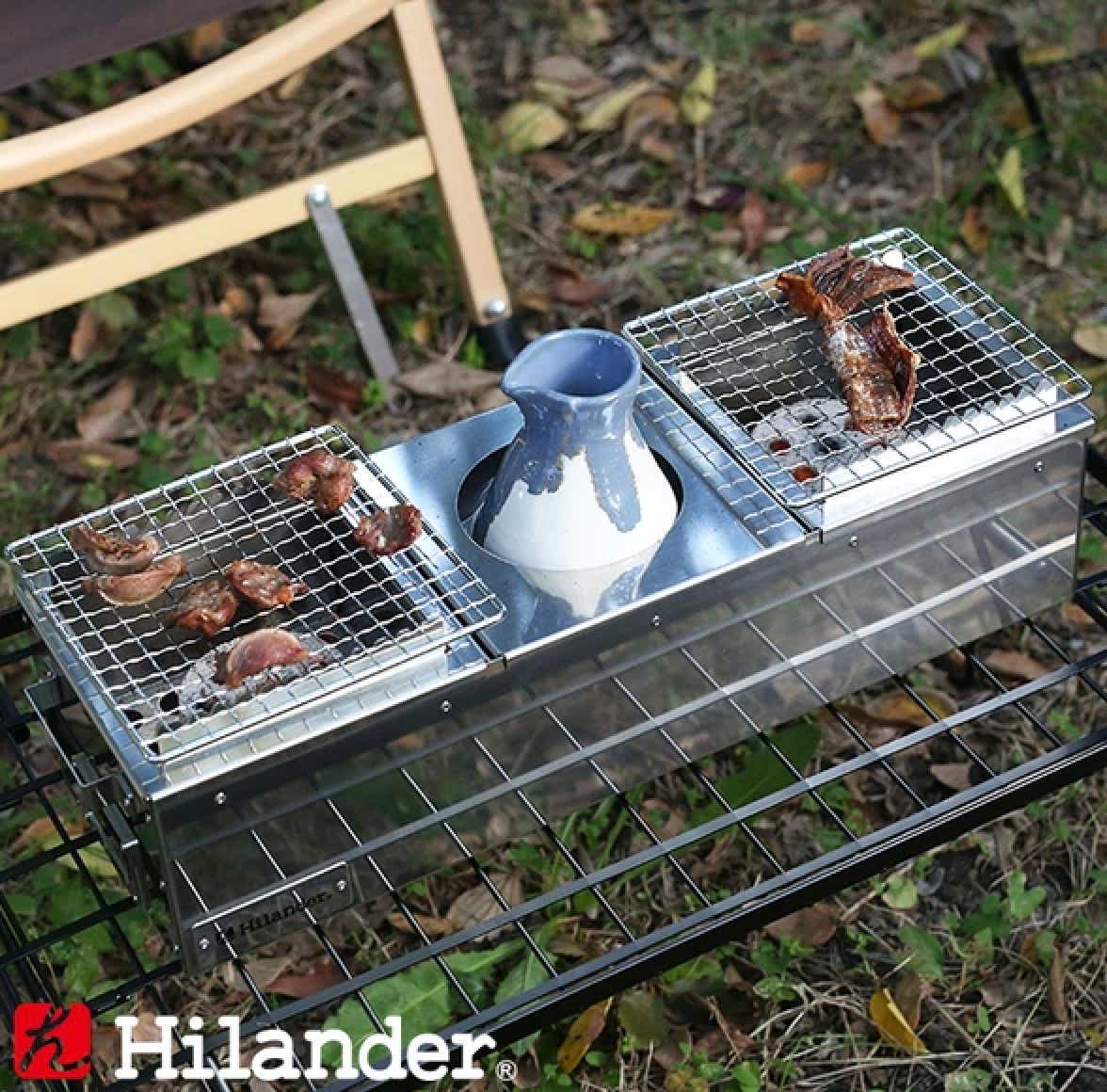 炙りと湯煎の同時調理ができる