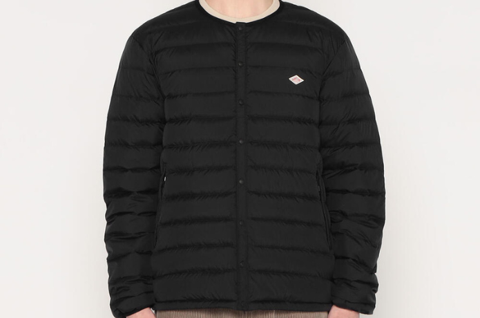 ダントン メンズ クルーネック インナーダウンジャケット