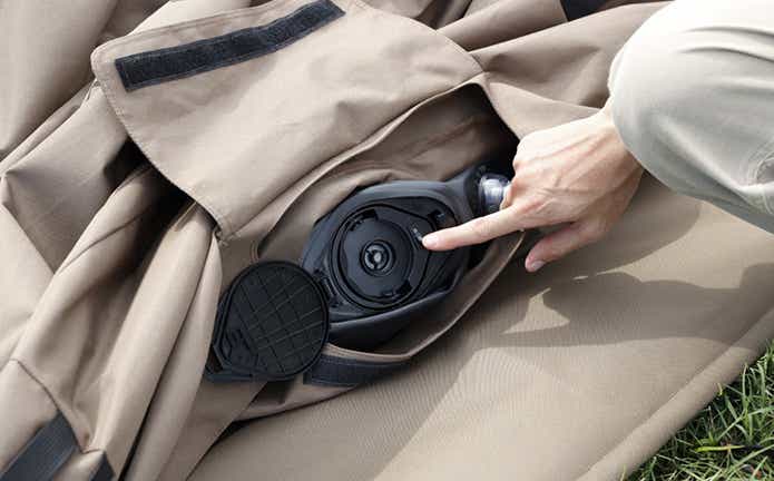 エアソファのポンプ部分