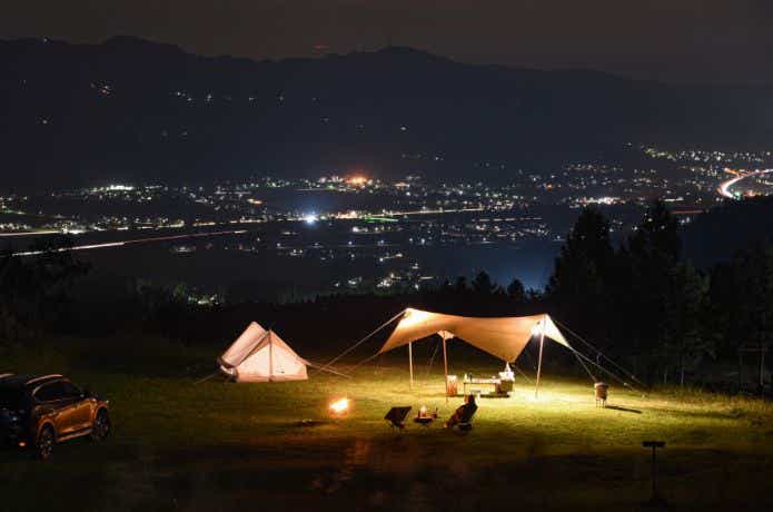 舞子高原オートキャンプ場の夜景