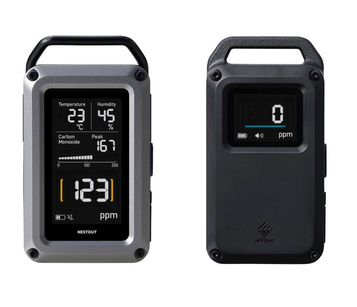 エレコム ネストアウト 「NESTOUT 一酸化炭素アラーム 3in1」「NESTOUT 一酸化炭素アラーム ベーシック」