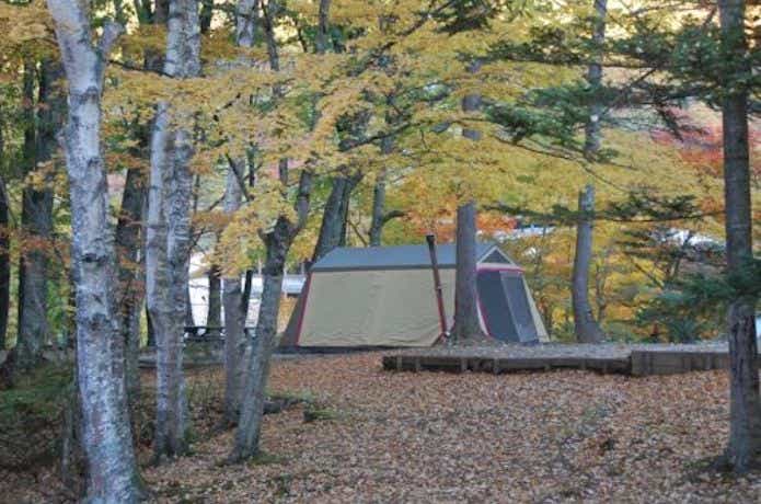 笛吹小屋キャンプ場でキャンプ