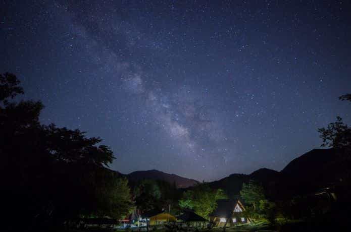 銀河もみじキャンプ場の星空