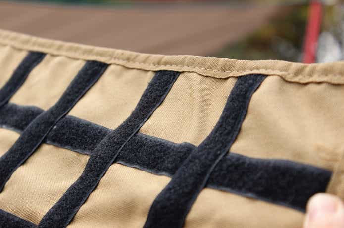 面ファスナーのアップ