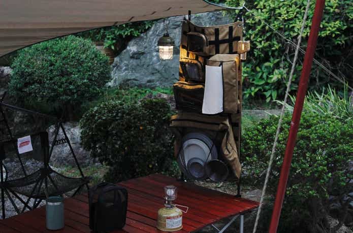 ユニットシステムシリーズをキャンプで使っている