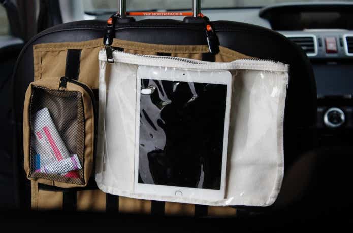 クリアポーチを使用している