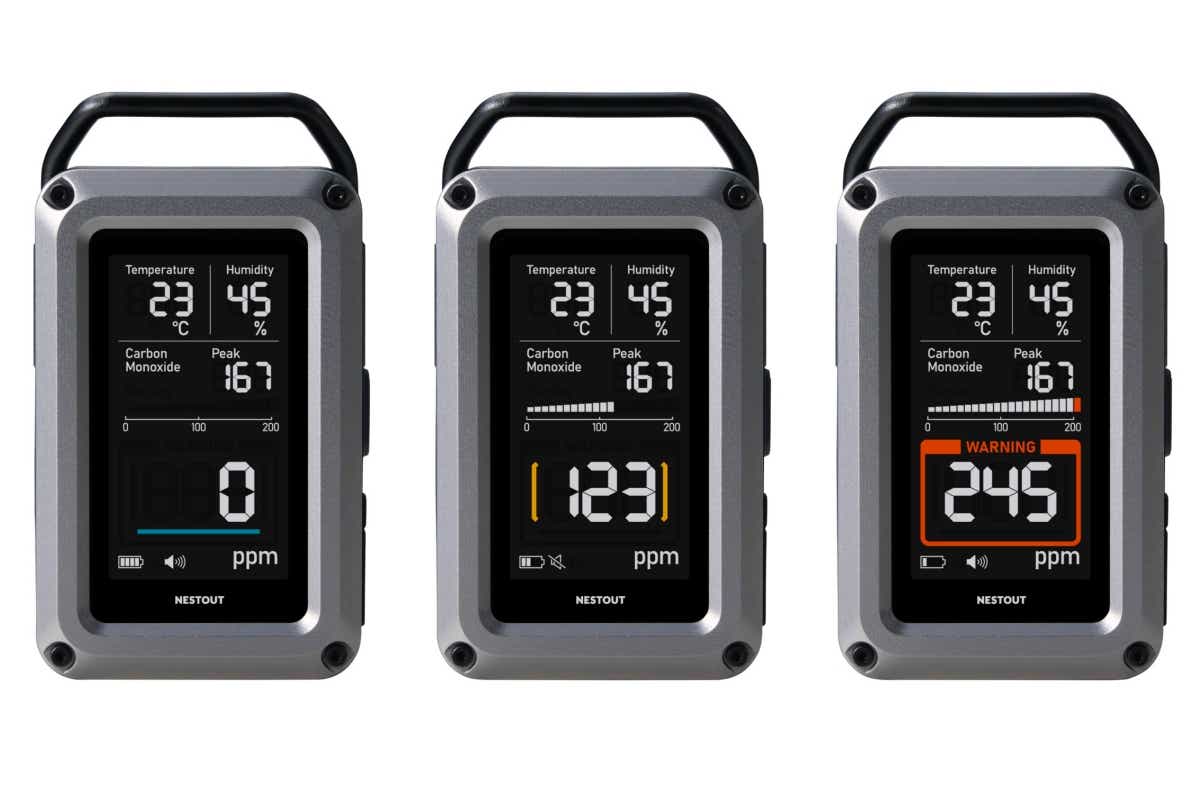エレコム ネストアウト 「NESTOUT 一酸化炭素アラーム 3in1」「NESTOUT 一酸化炭素アラーム ベーシック」