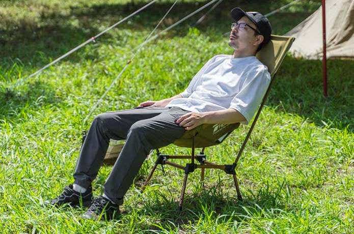 フィールドア ポータブルチェア ハイバック