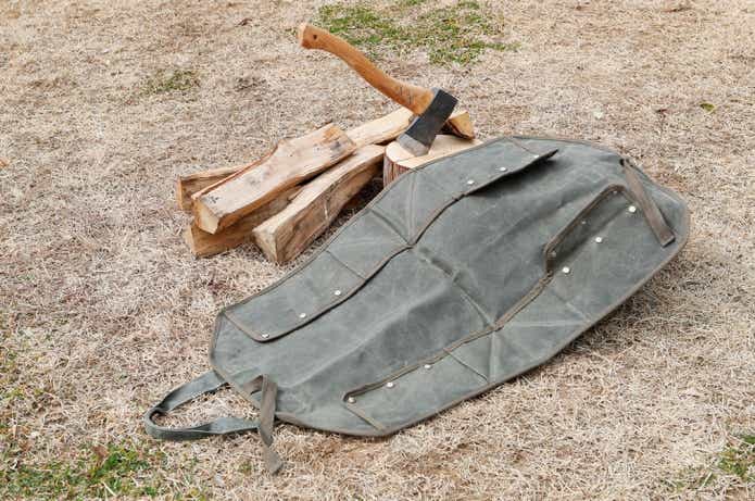 テンマクデザイン ソルム×テンマクデザイン ログキャリー トートを広げている様子