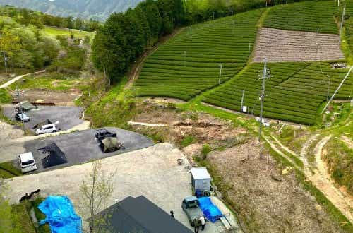 お茶畑を眺めながらまったりキャンプ。お茶会も開催