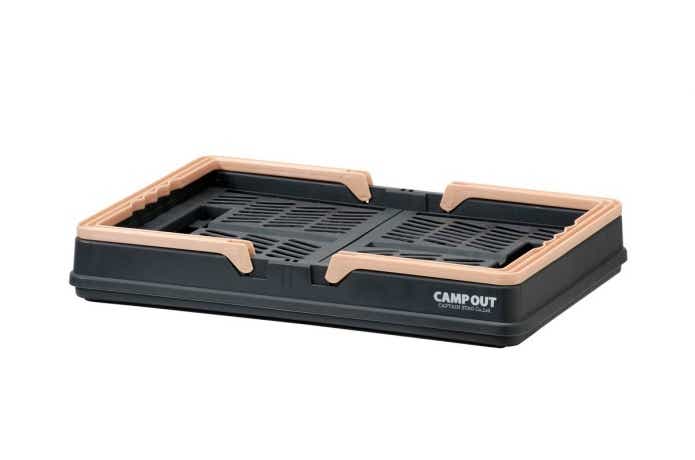 キャプテンスタッグ FDハンディコンテナ Lを折りたたんだ様子