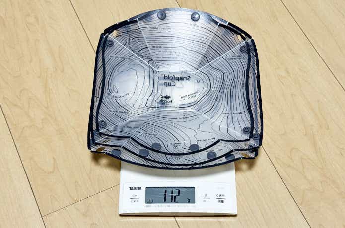 スナップフォールド ソロパックの重さ