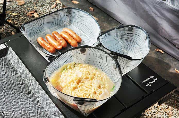食材が入ったスナップフォールド ソロパック