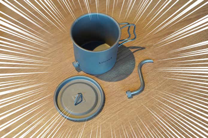 LIXADAのチタンコーヒーポット