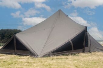 【完売必至】ラーテルワークス新作「TRIAS」登場！ 圧倒的開放感の大型テント