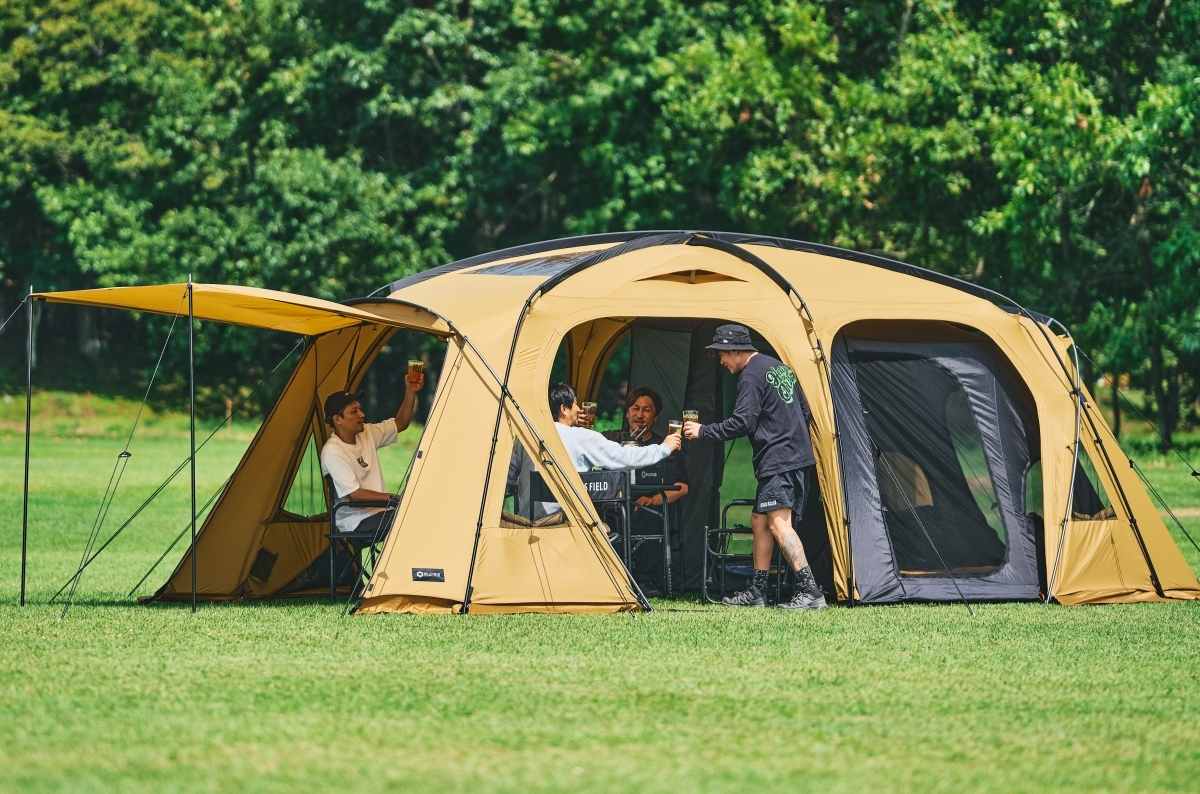 HILS FILDタープ、ポール2本セット ポール2本でスッと自立」するのに“どデカリビング”だと！？新作