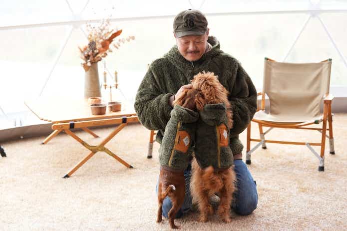 38explore　クリフメイヤー　ひっくりジャケット　DOGひっくりベスト