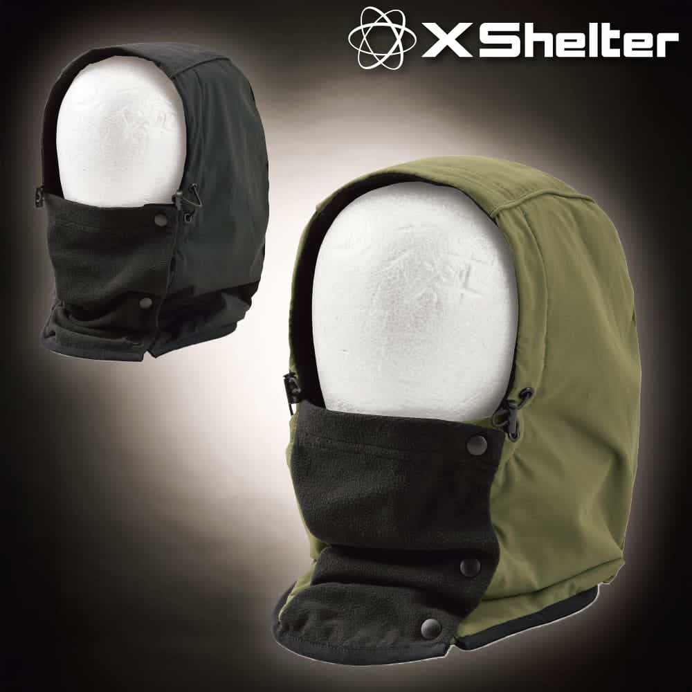 頭部のほとんどを温められるフードウォーマー