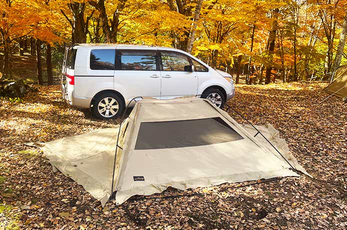 ogawa　カーサイドシェルターTC　設営