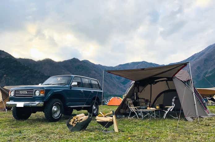 アツシさんの初期のキャンプサイト