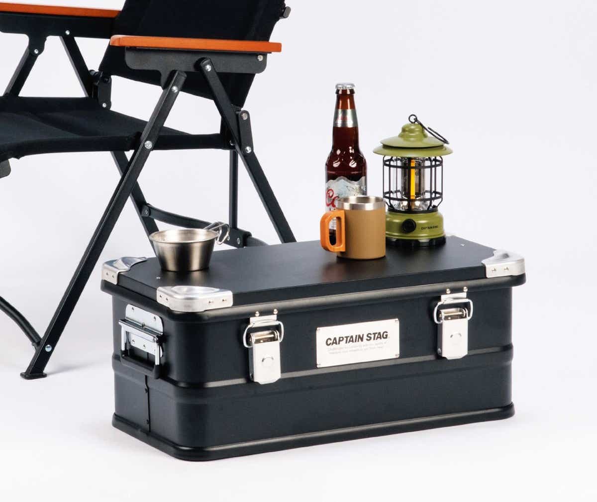 「ブラック アルミコンテナボックス 30L」