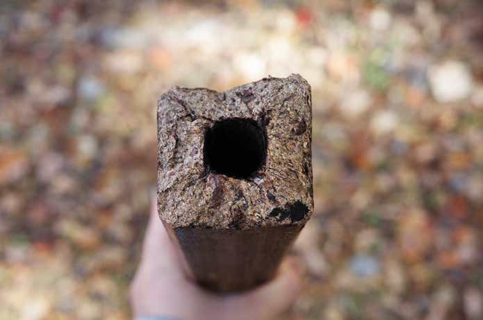 オガライトの断面