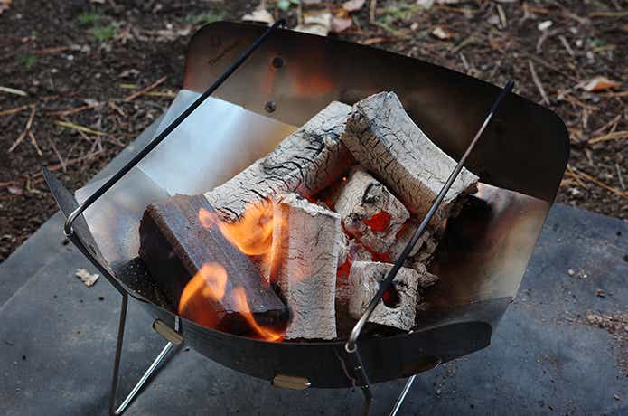 熾火になったオガライト