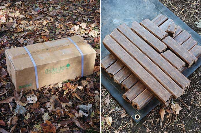 オガライトのダンボールと中身