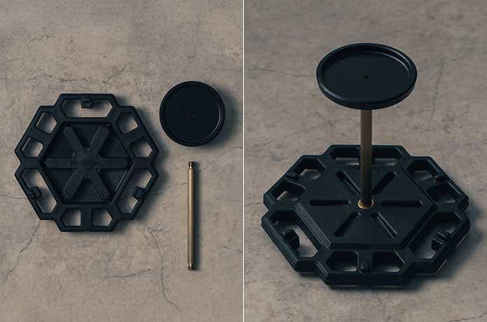 ジオメトリックプレートのリビングセット