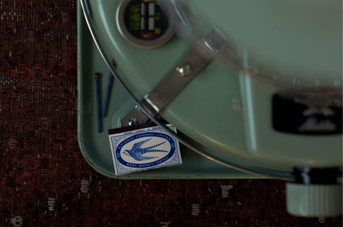 BLUE LABEL MATCHとストーブ