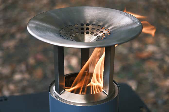 メサ ヒートディフレクターと炎