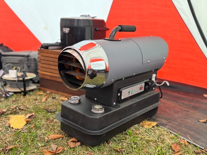 塗装したスポットヒーター