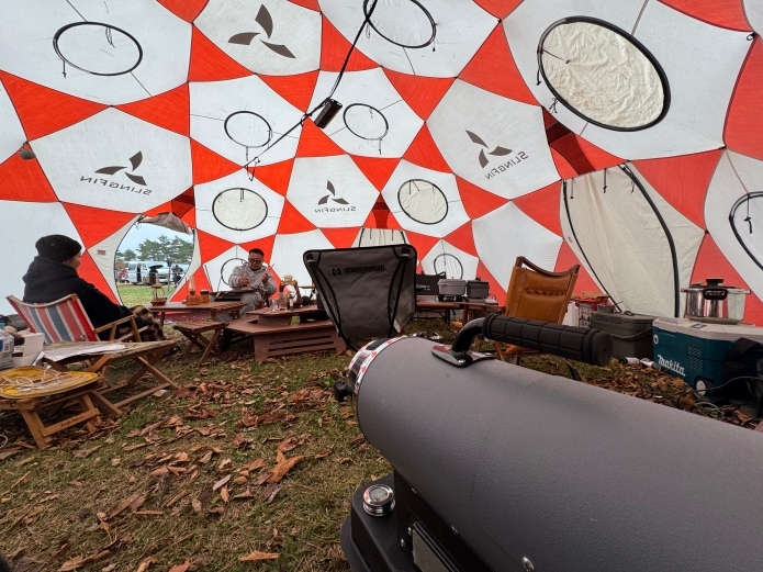 スポットヒーターをキャンプで使う